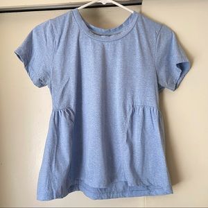 American Rag Cie Baby Doll T-Shirt in Baby Blue